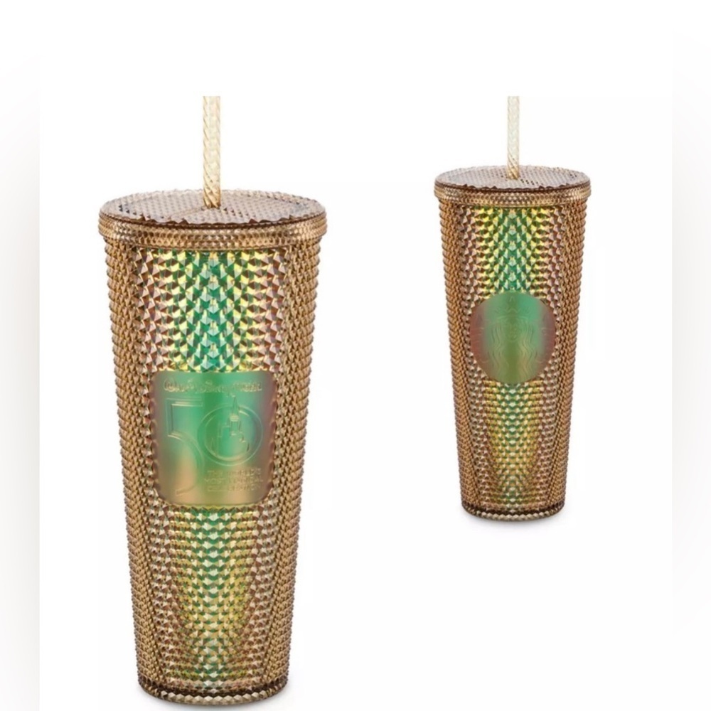 Starbucks Disney World 50th Anniversary EARidescent Studded Tumbler Venti 24oz